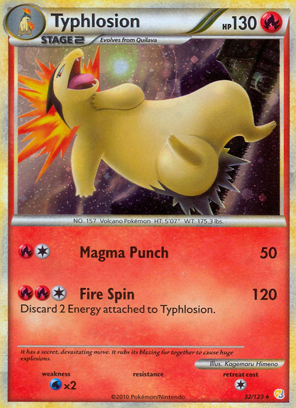 HeartGold SoulSilver Holo Typhlosion #32/123